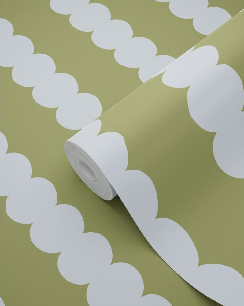 ESTAhome grafische strepen behang voor de kinderkamer jongenskamer meisjeskamer tienerkamer blauw en groen 131747