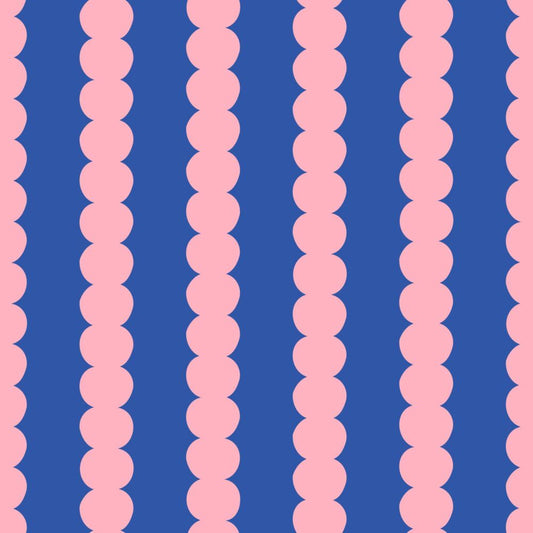 ESTAhome grafische strepen behang voor de kinderkamer meisjeskamer tienerkamer roze blauw 131750