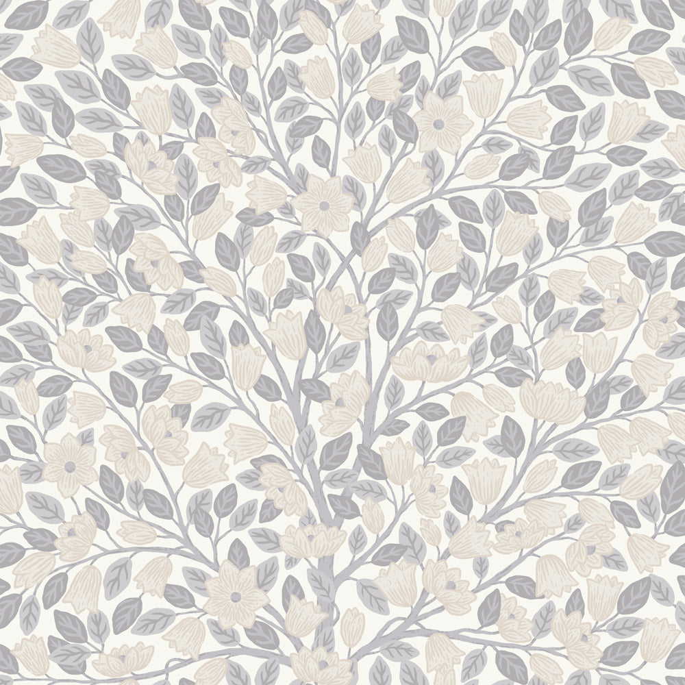 Midbec Magnolia Bloemen behang voor meisjeskamer en babykamer beige 26008
