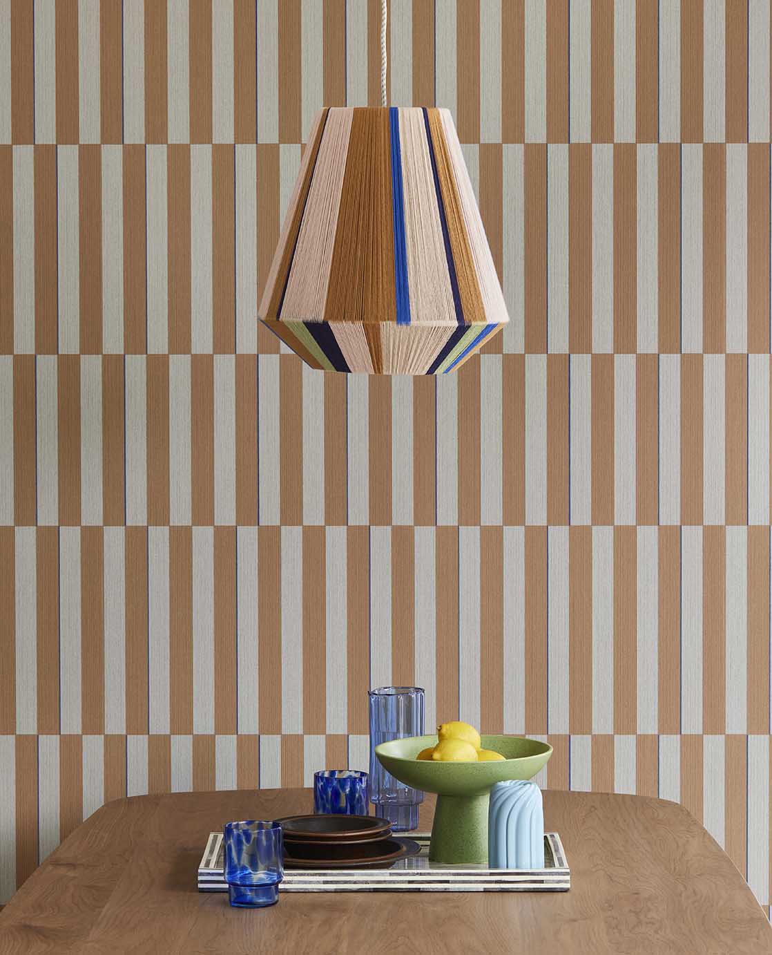 Eijffinger behang strepen revive blauw 333623