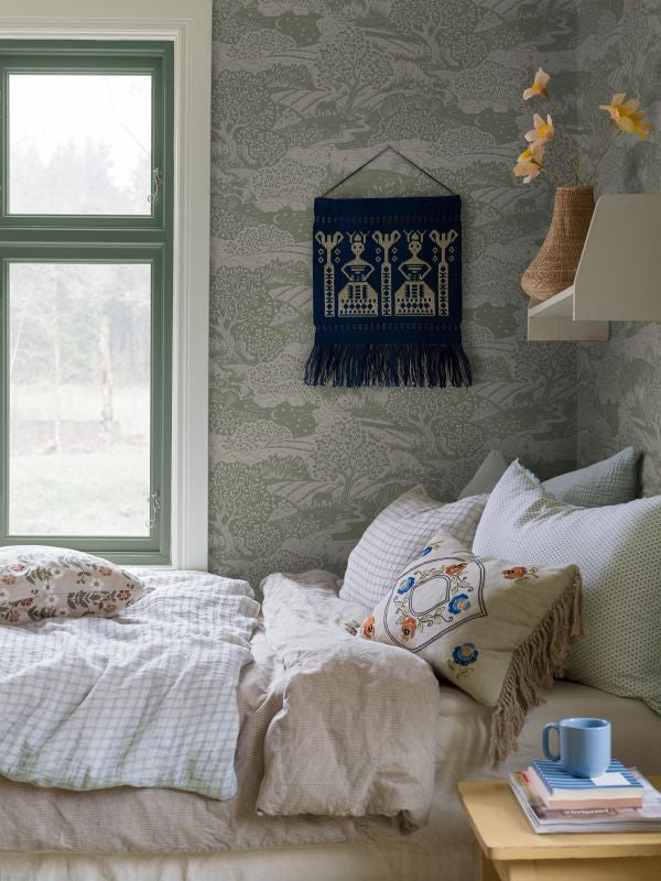 Borastapeter Solangen behang voor de kinderkamer en babykamer groen 5830