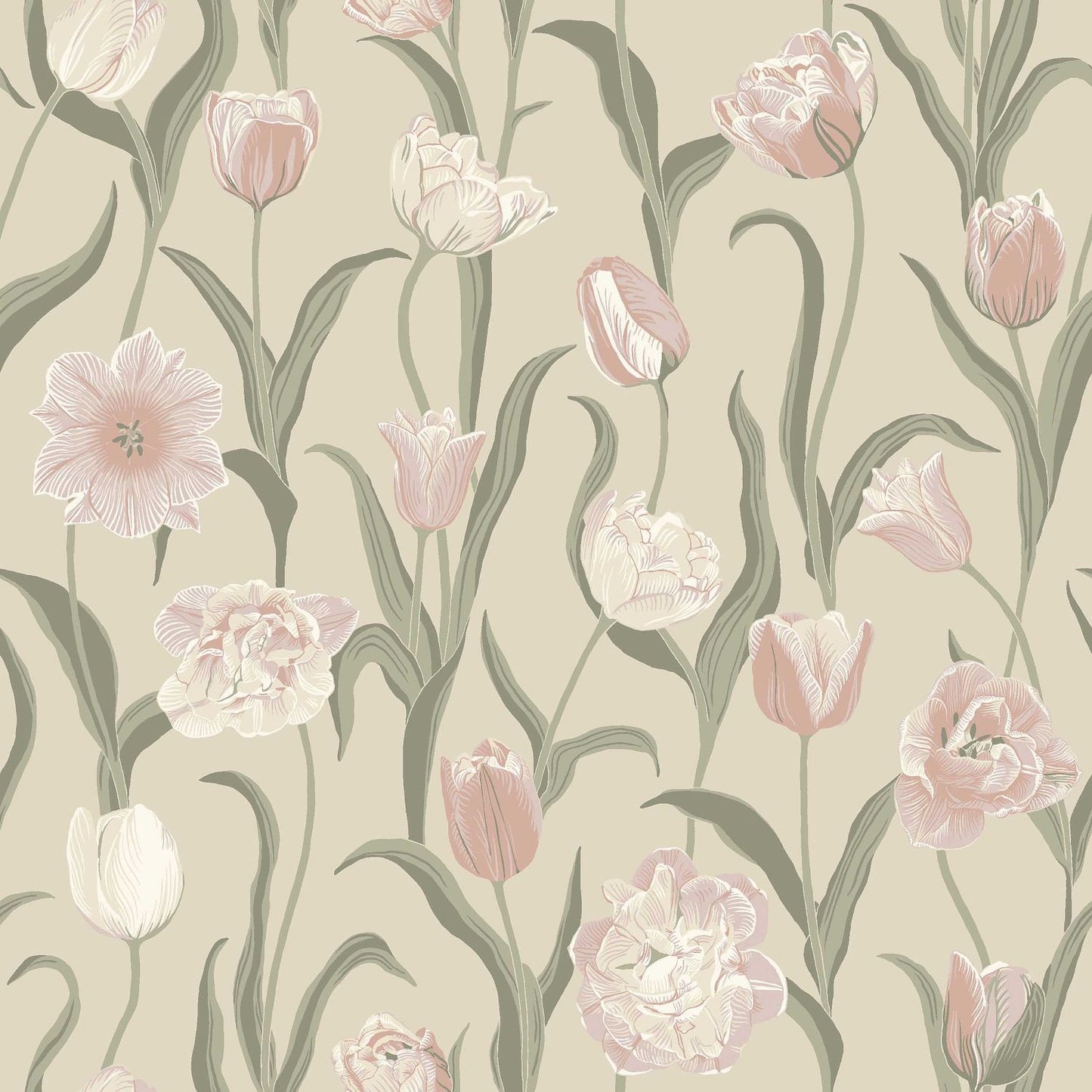 La Belle Epoque Borastapeter Bloemen behang voor meisjeskamer of babykamer 6970