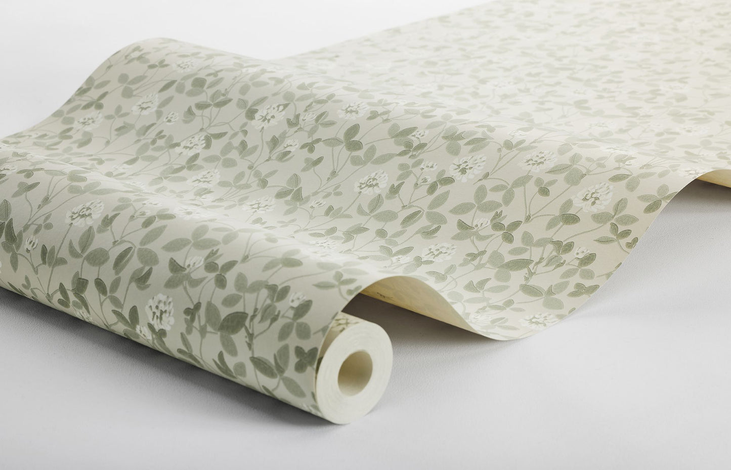 Borastapeter bloemenbehang voor meisjeskamer en babykamer beige Klöver 6977