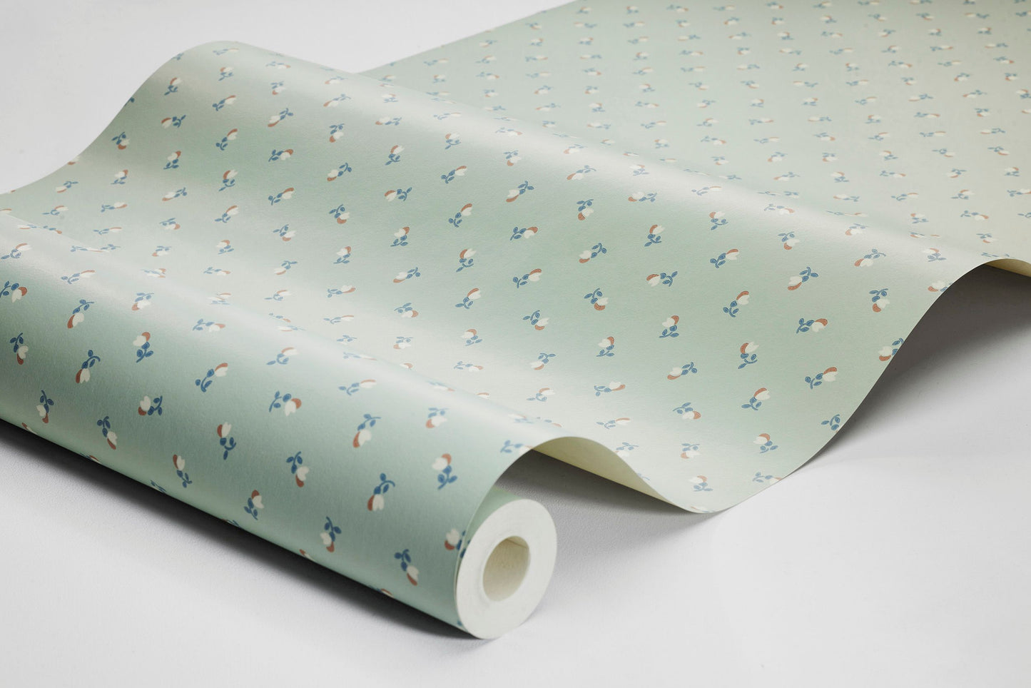 Borastapeter Petite Cherie bloemenbehang voor meisjeskamer en babykamer lichtgroen zachtgroen 7782