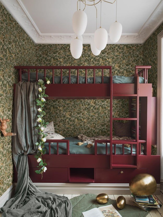 Borastapeter Fairies elfen behang voor meisjeskamer en babykamer Fairyland beige groen 8141