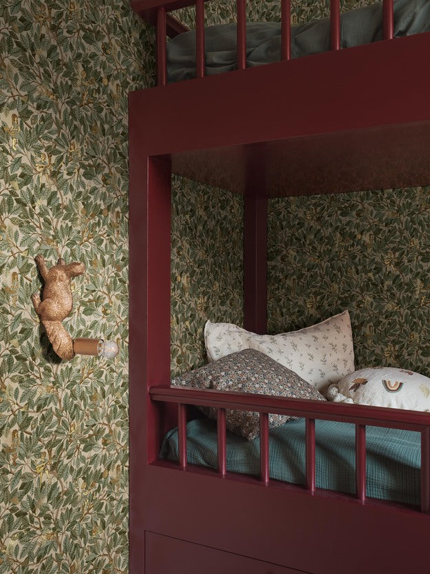 Borastapeter Fairies elfen behang voor meisjeskamer en babykamer Fairyland beige groen 8141