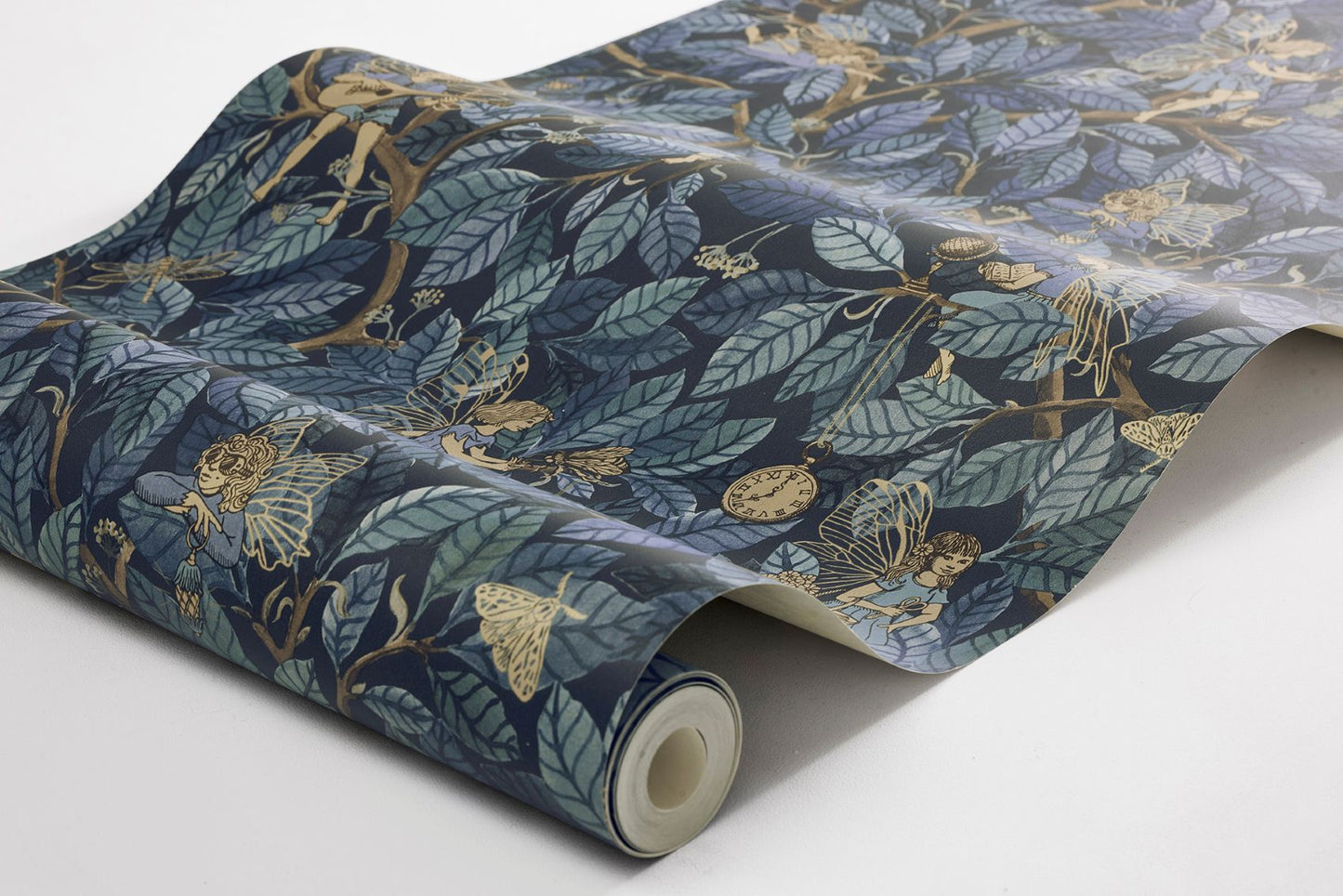 Borastapeter Fairies elfen behang voor meisjeskamer en babykamer Fairyland blauw 8142
