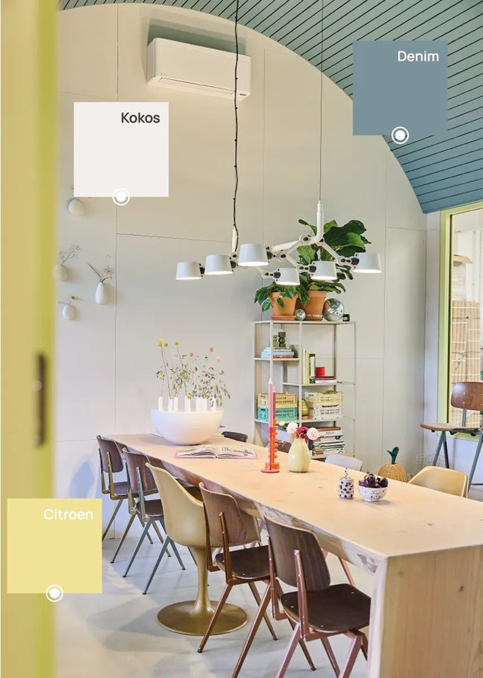 Bibelotte verf voor de kinderkamer denim blauw