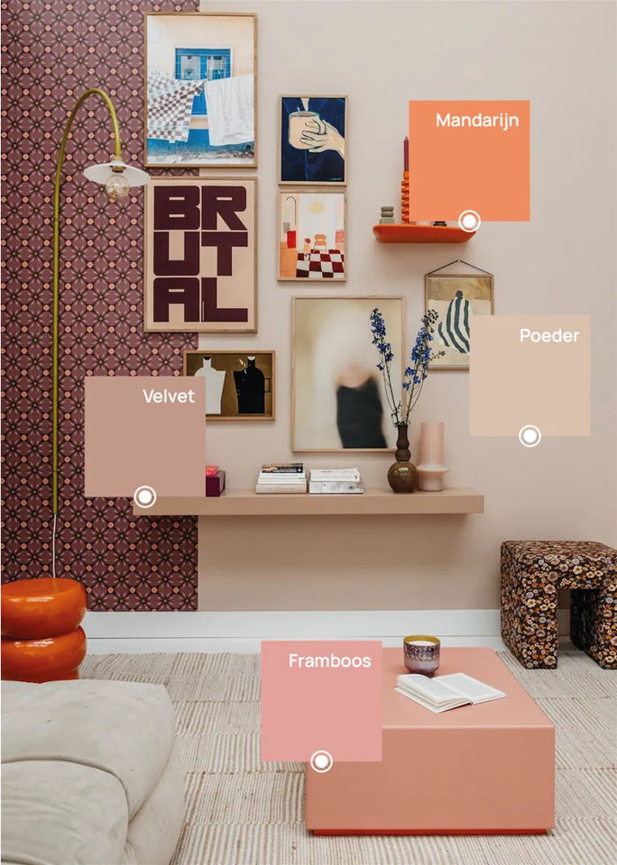 Bibelotte Wallpaper Porto - Purple