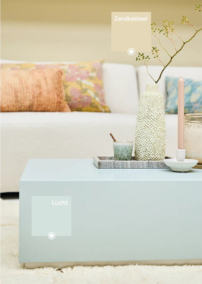 Bibelotte verf voor de kinderkamer lichtblauw lucht