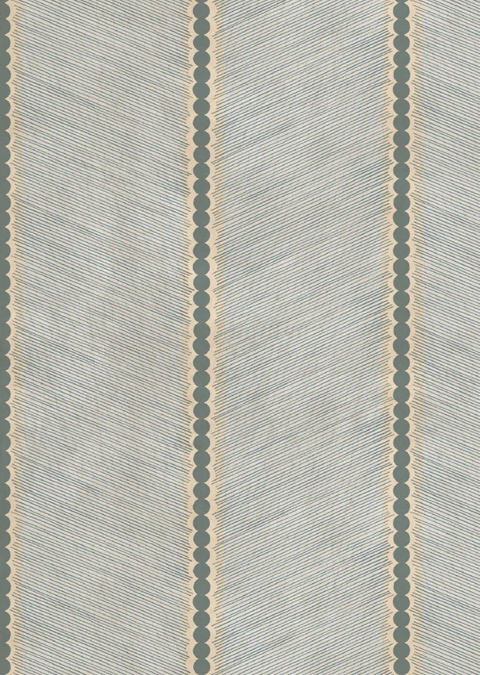 Bibelotte behang voor de kinderkamer Chevron strepen denim blauw