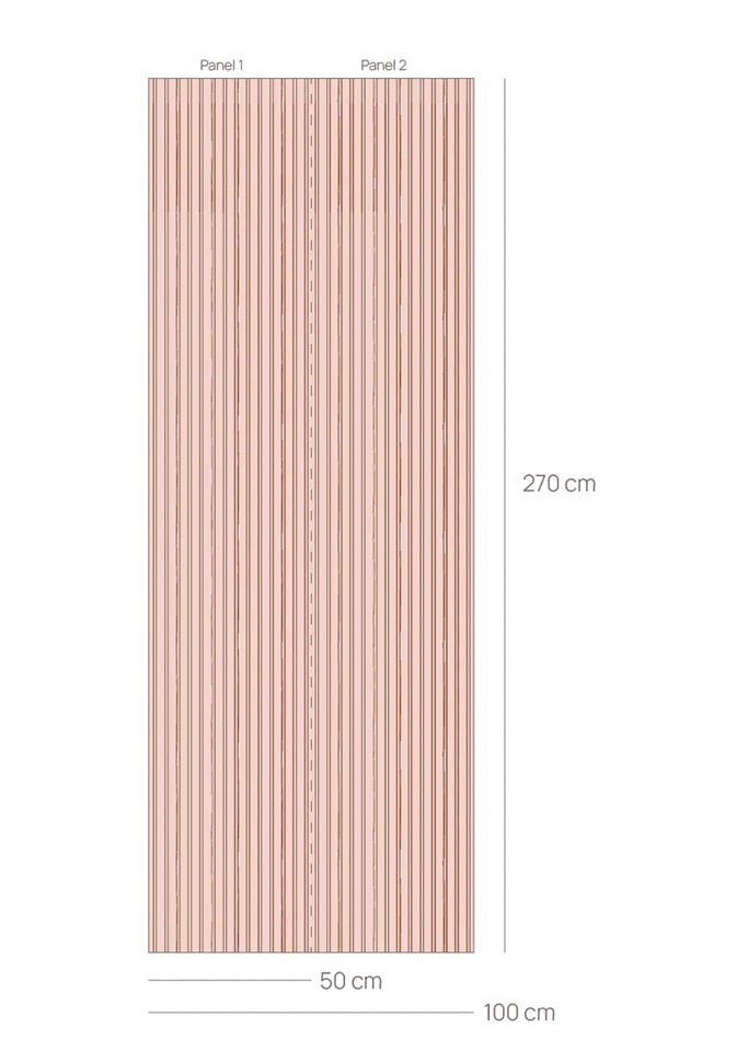 Bibelotte Wallpaper Striped - Blossom