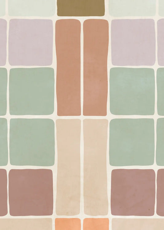 Bibelotte Patchwork behang voor de kinderkamer blush