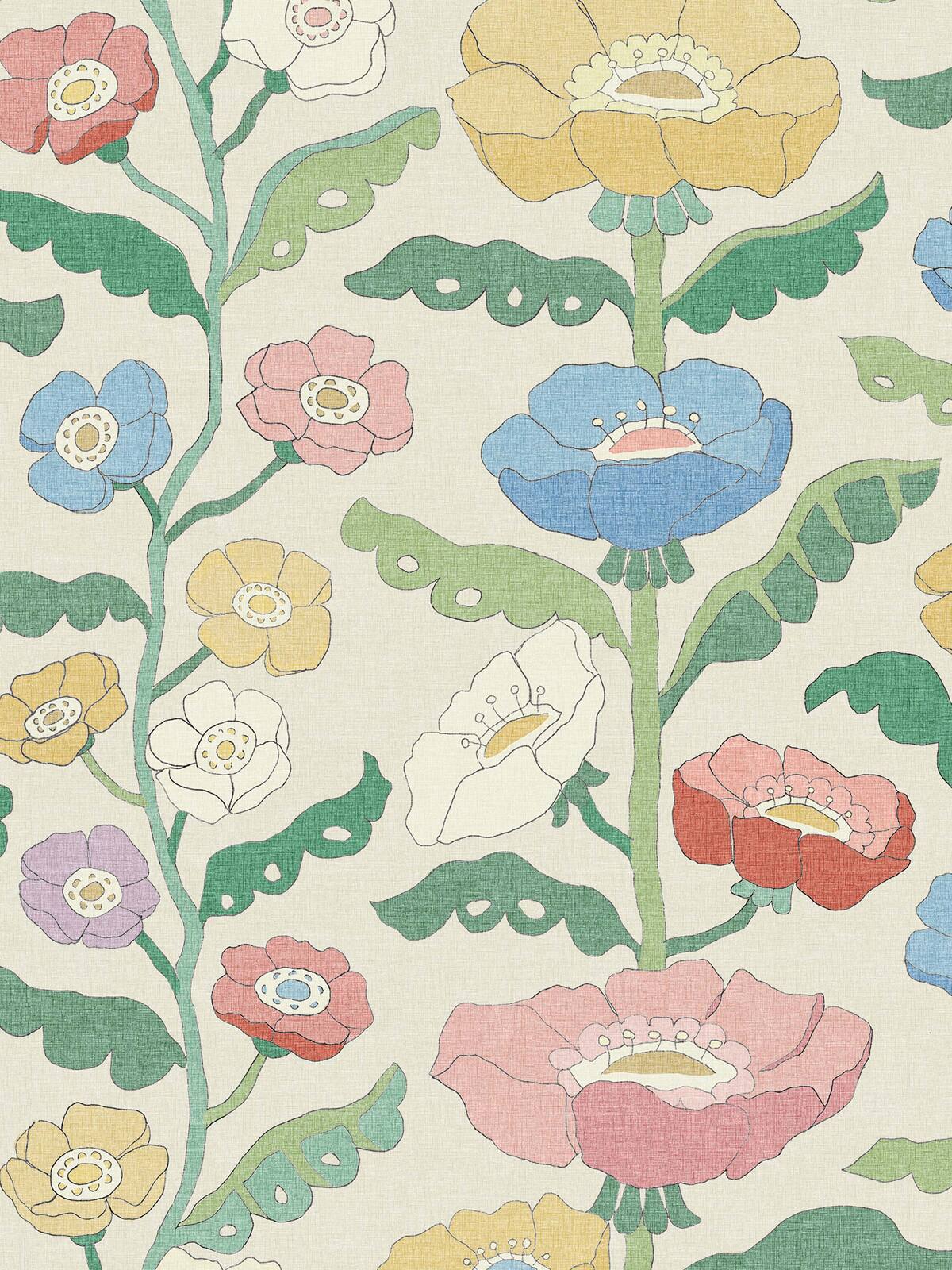 Borastapeter Astrid Wilson bloemen behang voor de kinderkamer 9489W