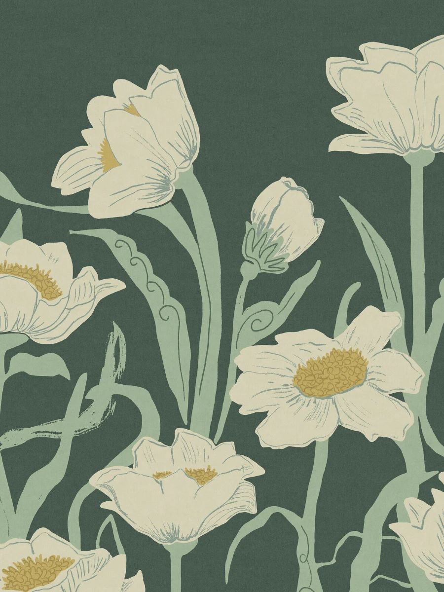 Boråstapeter Behang Mural Astrid Wilson Buttercup - Wit