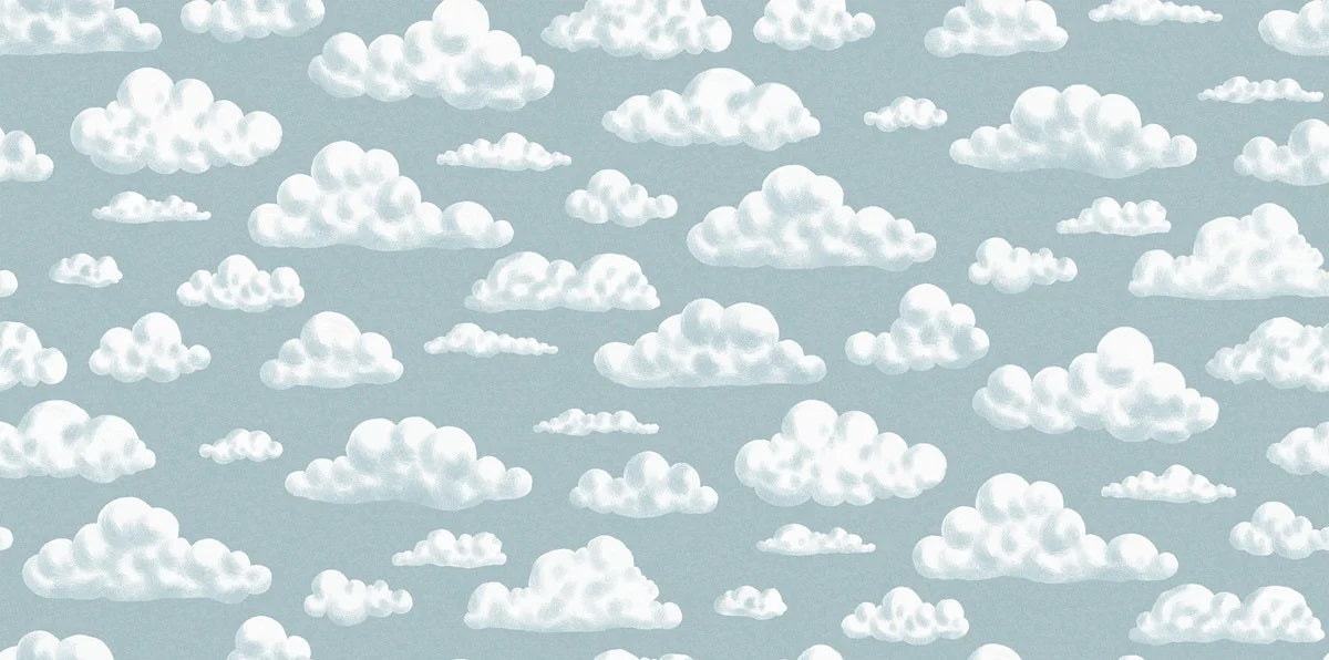 borastapeter in the clouds behang kinderkamer wolken behang