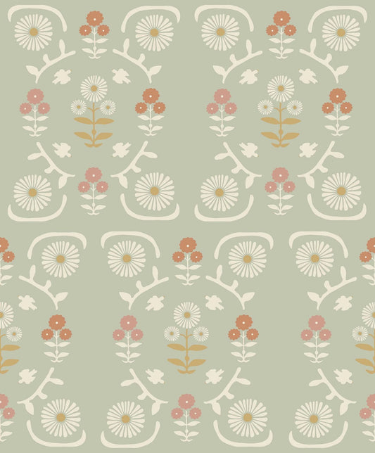 Boråstapeter Wallpaper Isolde - Green