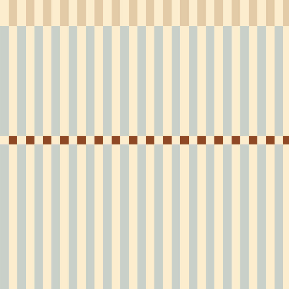 Dekornik gestreept behang voor de jongenskamer beige blauw nostalgia
