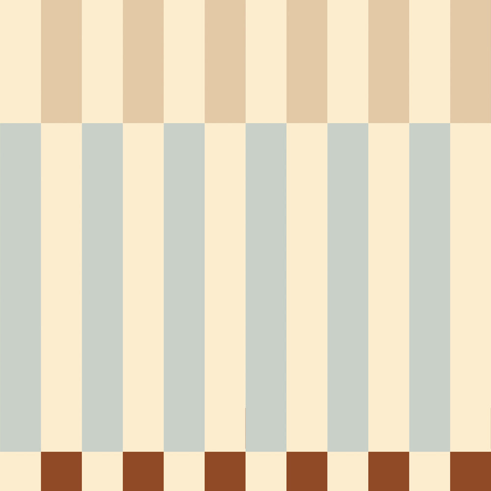 Dekornik gestreept behang voor de jongenskamer beige blauw nostalgia