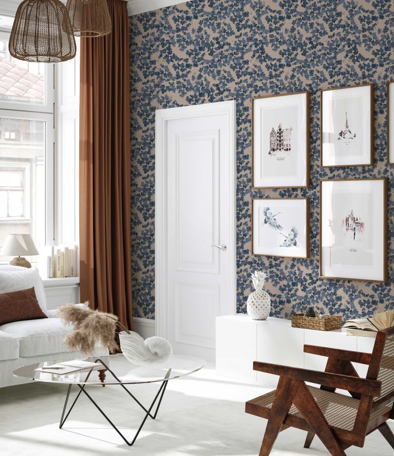 Deep Forest behang voor de kinderkamer bloemenbehang Annet Weelink beige