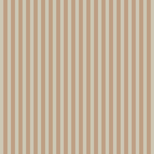 Dekornik vintage strepen behang voor de kinderkamer beige bruin
