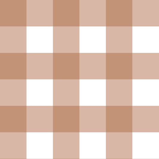 Dekornik Wallpaper Checkered Check Classic - Brown