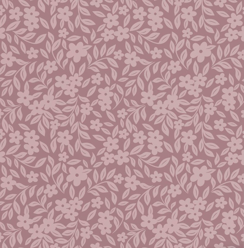 ESTAhome bloemetjes behang voor de meisjeskamer en babykamer  mauve paars 131443
