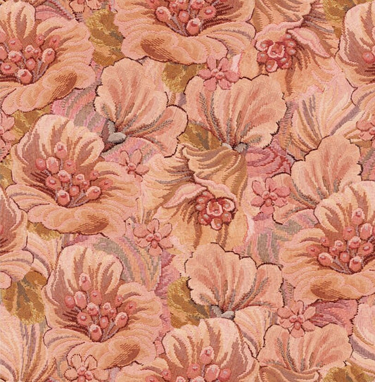 ESTAhome bloemmotief behang bloemen behang voor meisjeskamer en tienerkamer terra roze 131294
