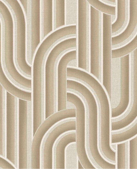 Eijffinger Groovy behang voor de kinderkamer tienerkamer bruin taupe 540564