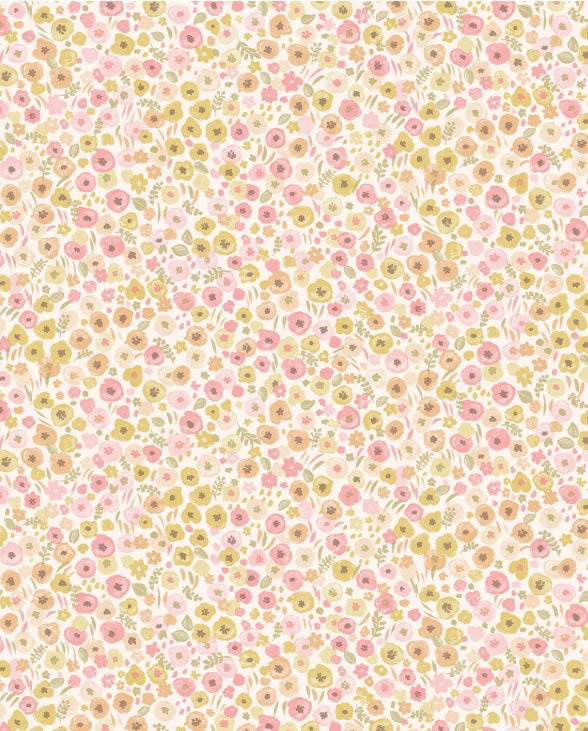 Eijffinger behang voor de kinderkamer bloemenbehang roze 323062