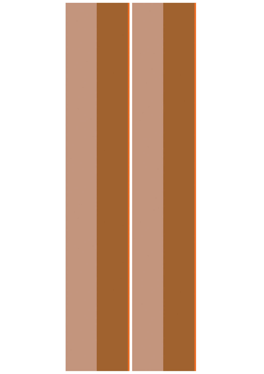 KEK Amsterdam Frans Uyterlinde Behang Bold Stripes strepen behang roze bruin oranje FU-001