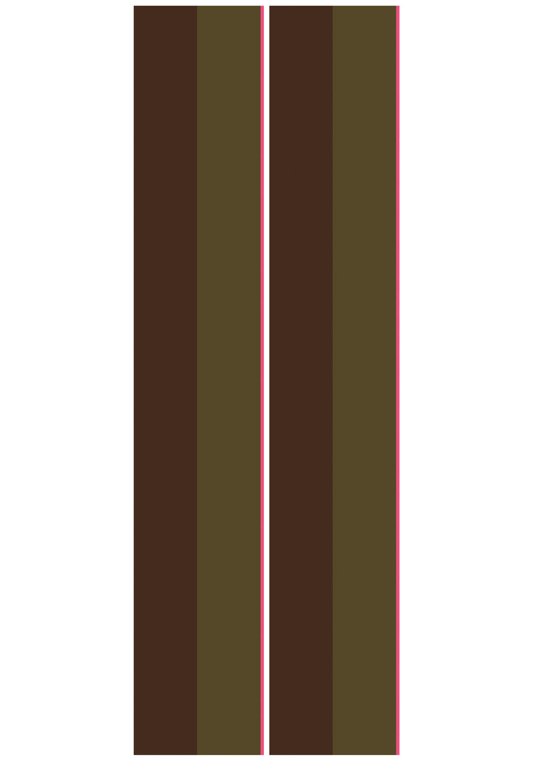 KEK Amsterdam Frans Uyterlinde Behang Bold Stripes strepen behang bruin groen roze FU-009