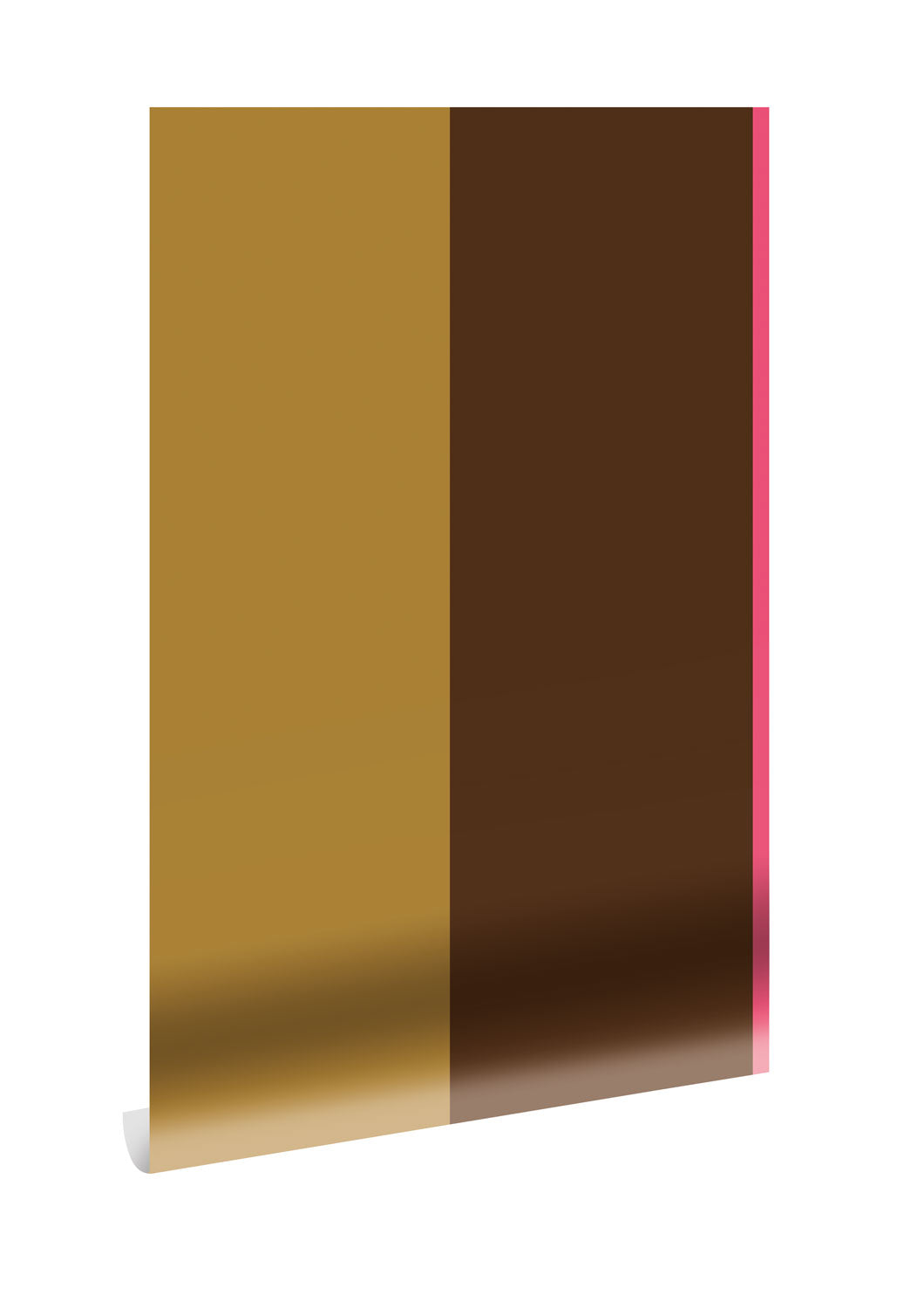 KEK Amsterdam Frans Uyterlinde Behang Bold Stripes strepen behang okergeel bruin FU-015