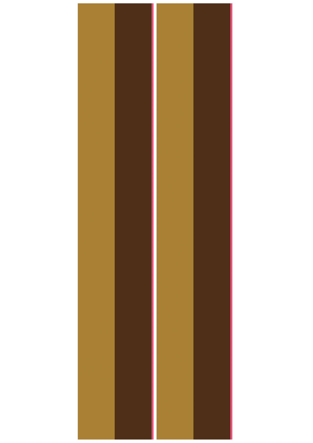 KEK Amsterdam Frans Uyterlinde Behang Bold Stripes strepen behang okergeel bruin FU-015