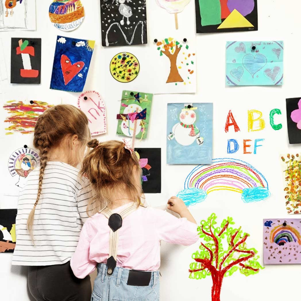Groovy Magnets magnetisch en beschrijfbaar behang voor de kinderkamer woonkamer keuken wit