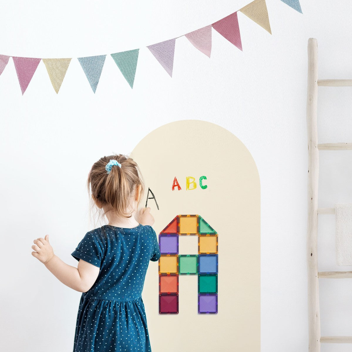 Groovy Magnets Magnetische krijtbord boog sticker voor de kinderkamer zand