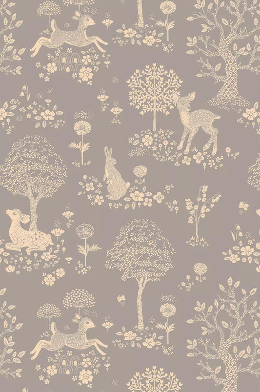 Majvillan Wallpaper Summer Fields - Dusty Blue