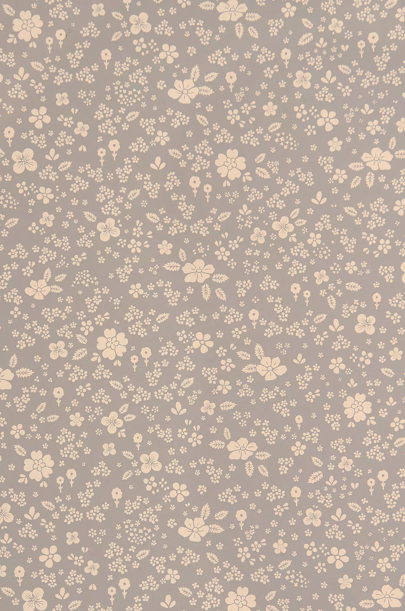 Majvillan Wallpaper Flora - Dusty Blue