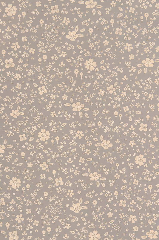Majvillan Wallpaper Flora - Dusty Blue