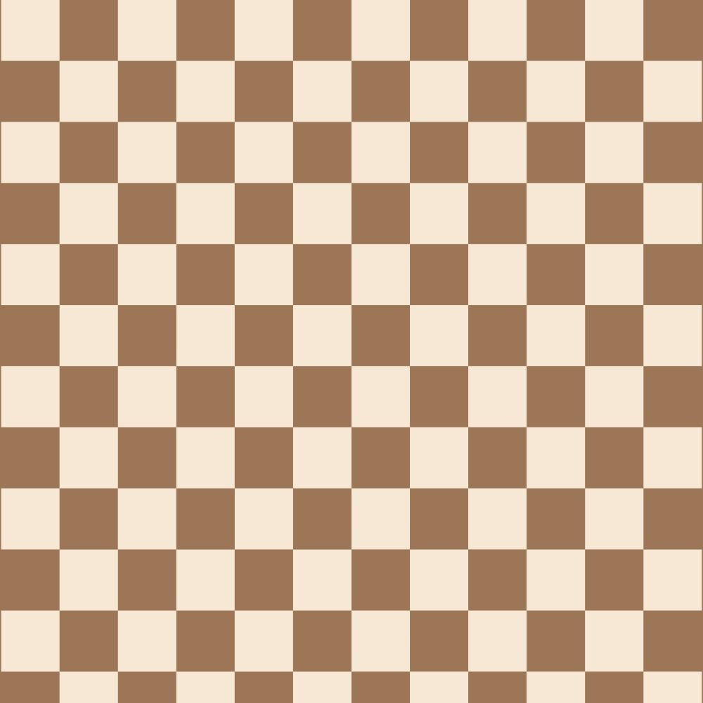 Geruit behang kinderkamer bruin beige van Studio Pieni Jip
