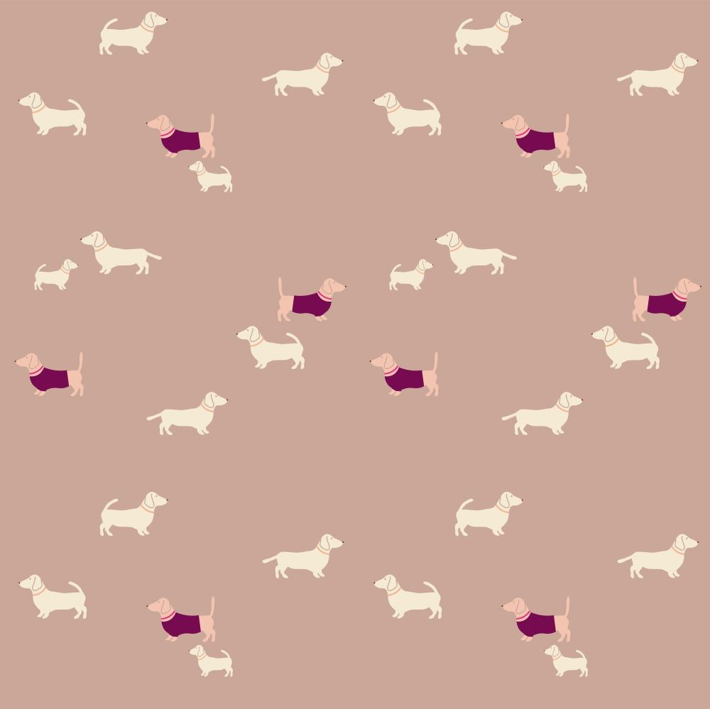 Studio Pieni Dog Wallpaper Kiki - Brown