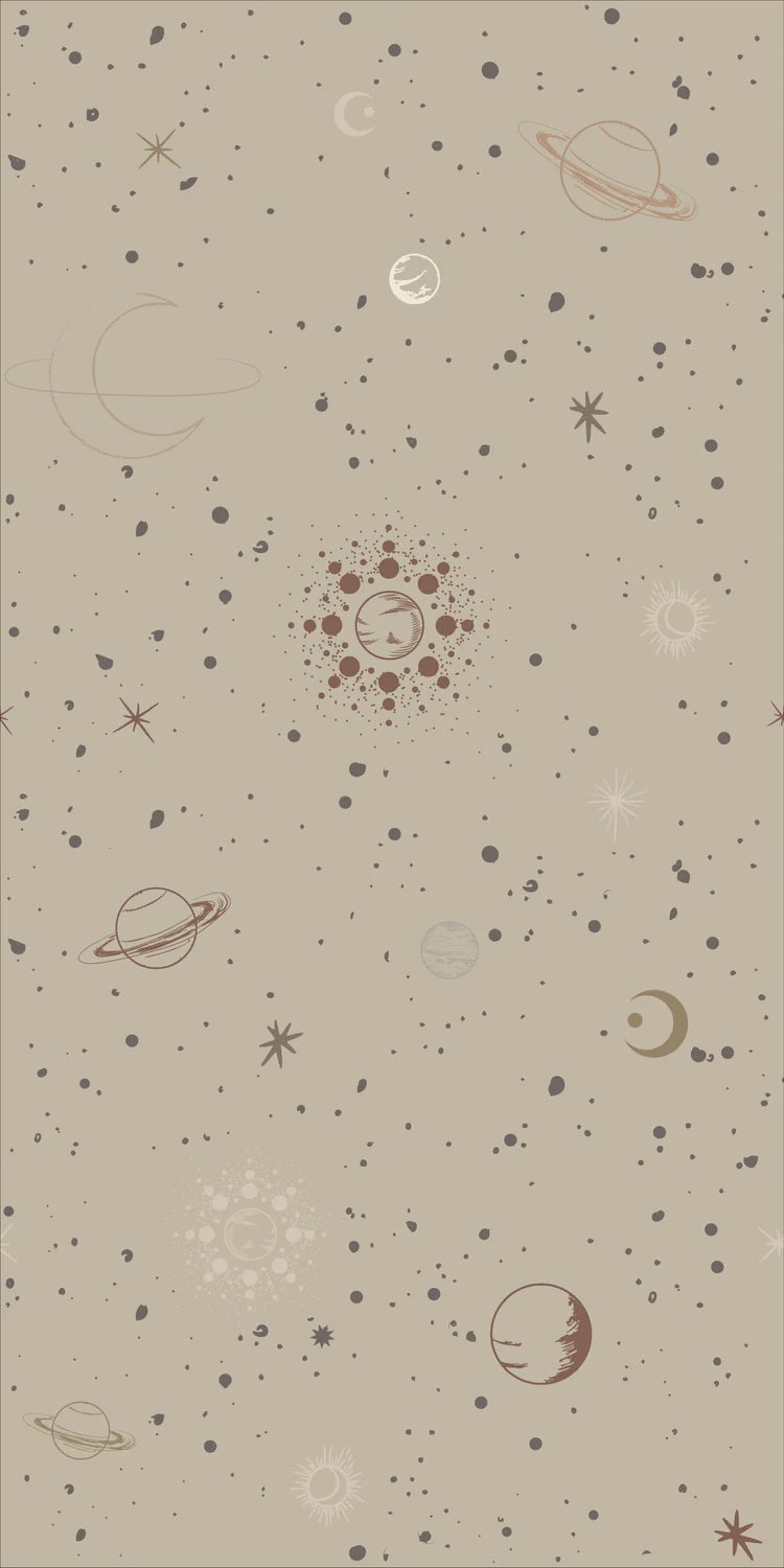 Little Amour ruimte behang voor de kinderkamer space stars groen