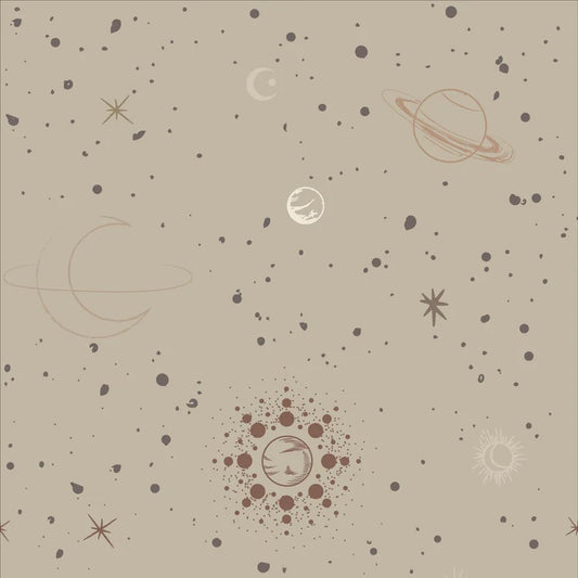 Little Amour ruimte behang voor de kinderkamer space stars groen