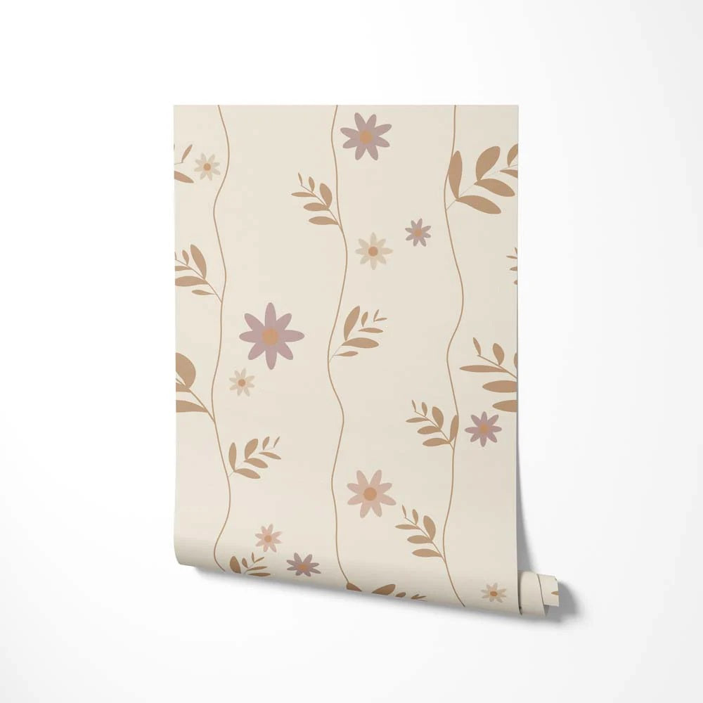 Little Amour Wallpaper Daisy - Pink