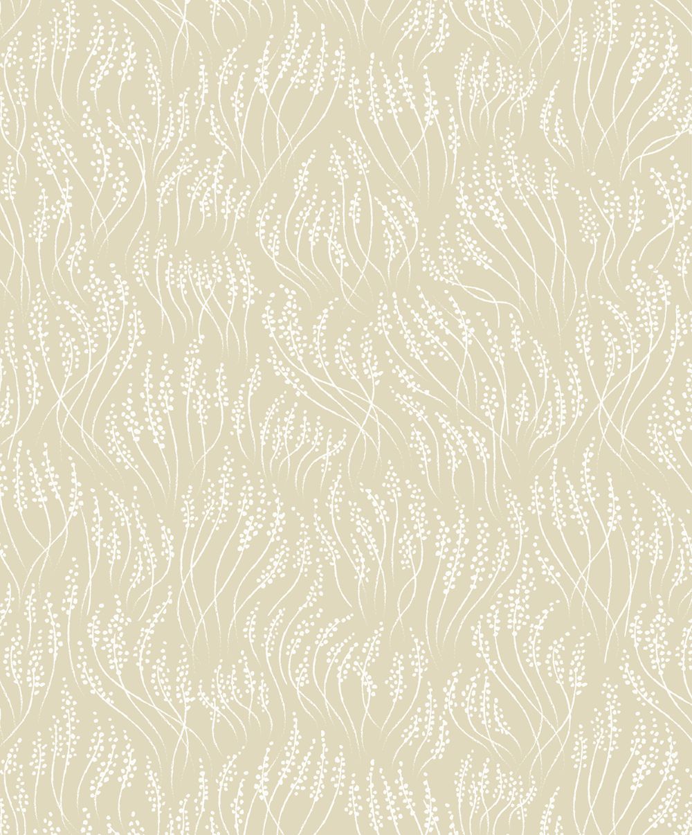 Littlephant meadow behang voor de neutrale kinderkamer en babykamer okergeel honey yellow