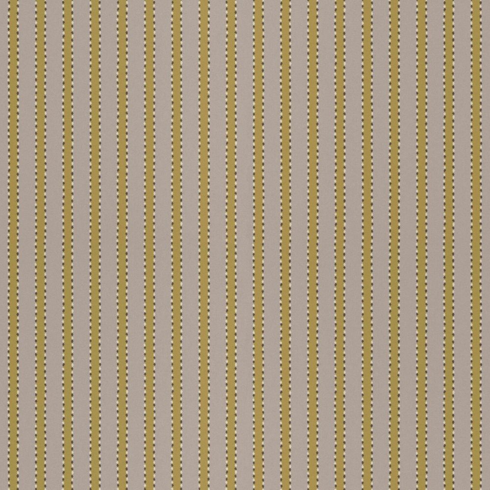 Langelid von Bromssen stitched stripe strepen behang voor de kinderkamer oker  zand