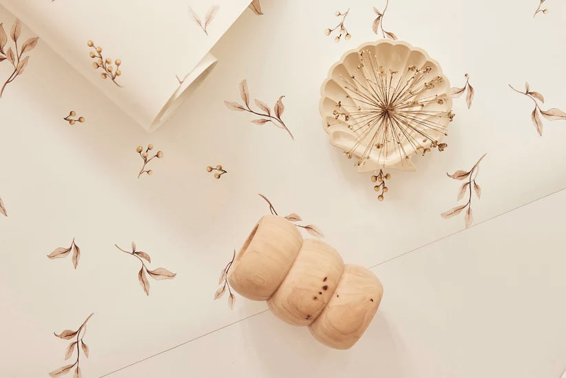 Matuu behang voor de kinderkamer Kleine Blaadjes