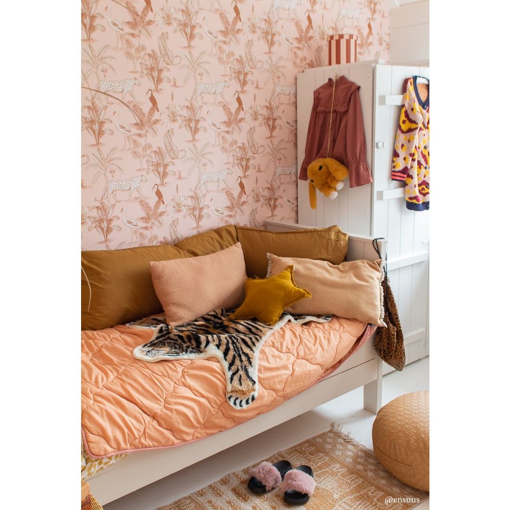 May and Fay Jungle Behang Blush