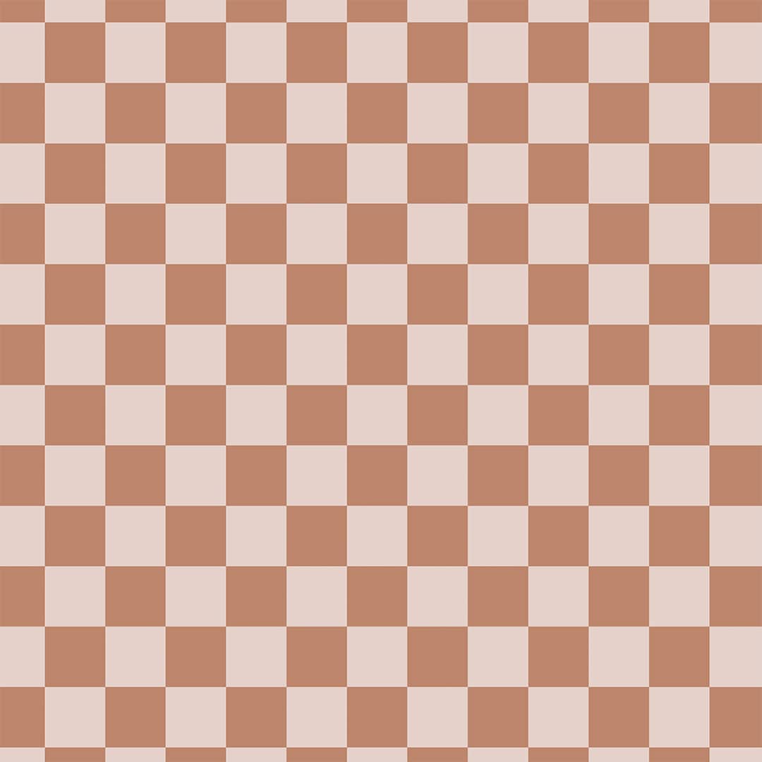 May and Fay behang kinderkamer checkers ruiten bruin