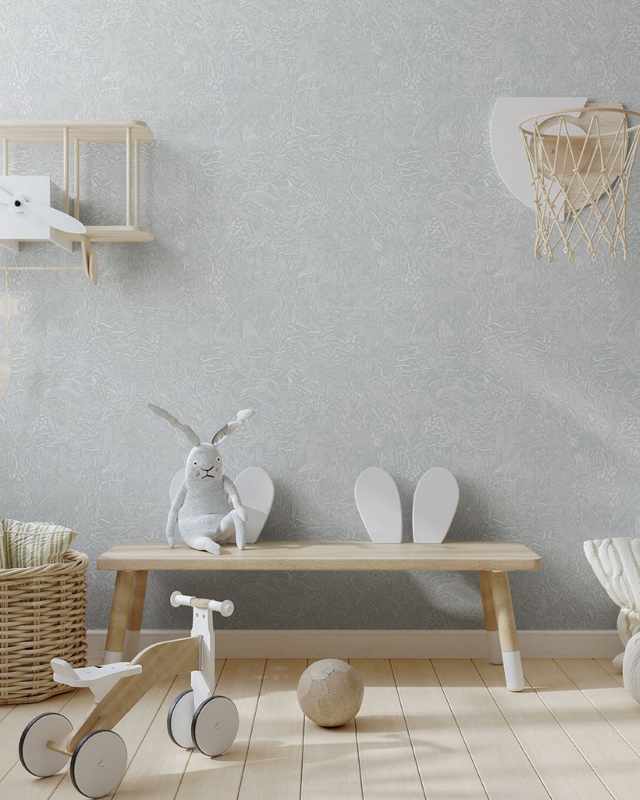 Midbec Landskapsdjur bosdieren behang voor de kinderkamer 26024
